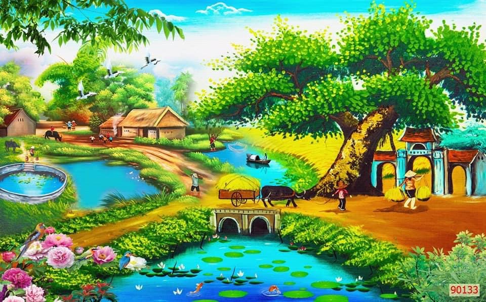 RÈM CUỐN IN TRANH